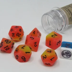 Orange & Yellow Dice Set