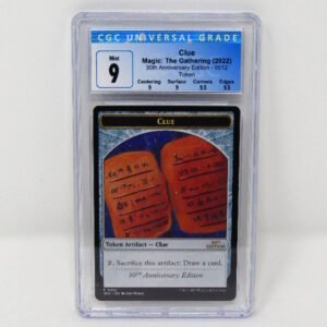 30th Anniversary Edition Clue Token #0012 CGC Graded 9 front view
