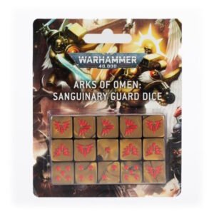40K - Arks of Omen: Sanguinary Guard Dice sealed